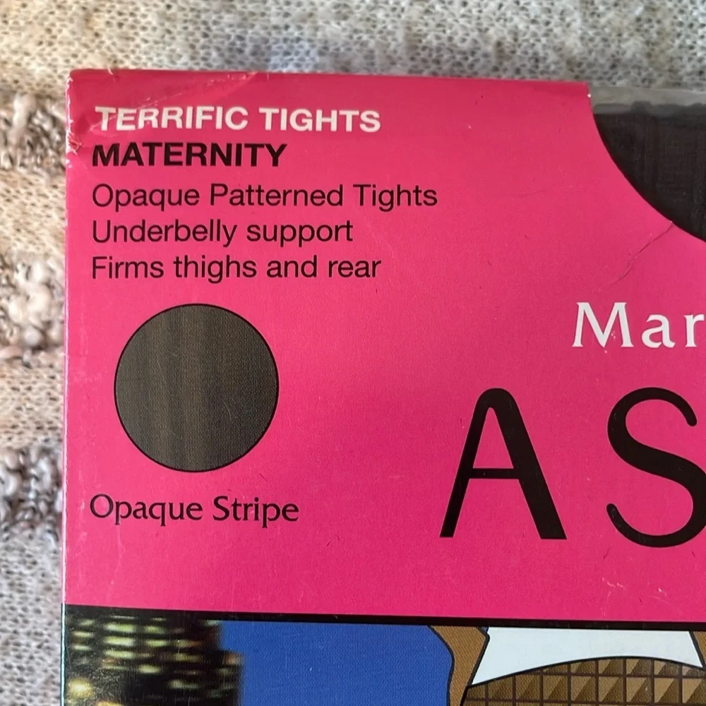 Marvelous Mama Assets by Sara Blakely Terrific Tights Maternity Stripe sz3